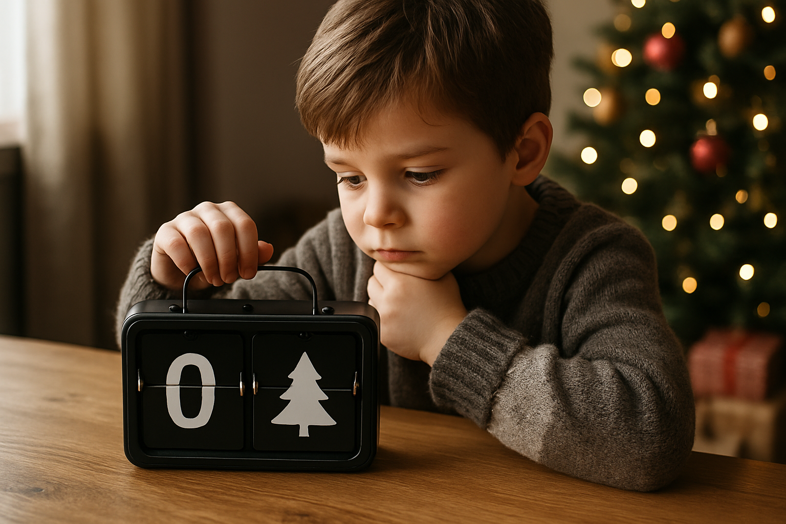 wie lange noch bis weihnachten - Illustration